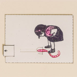 Regenwurm – Bewegliche Postkarte von Ralf Bednar